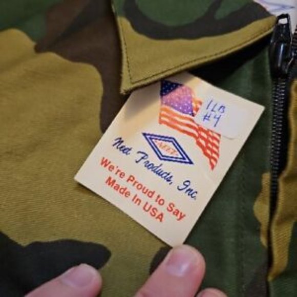 NWT Vintage Neet Camouflage Hunting Vest Men’s Camo Zip Made In USA Medium New - Picture 10 of 12